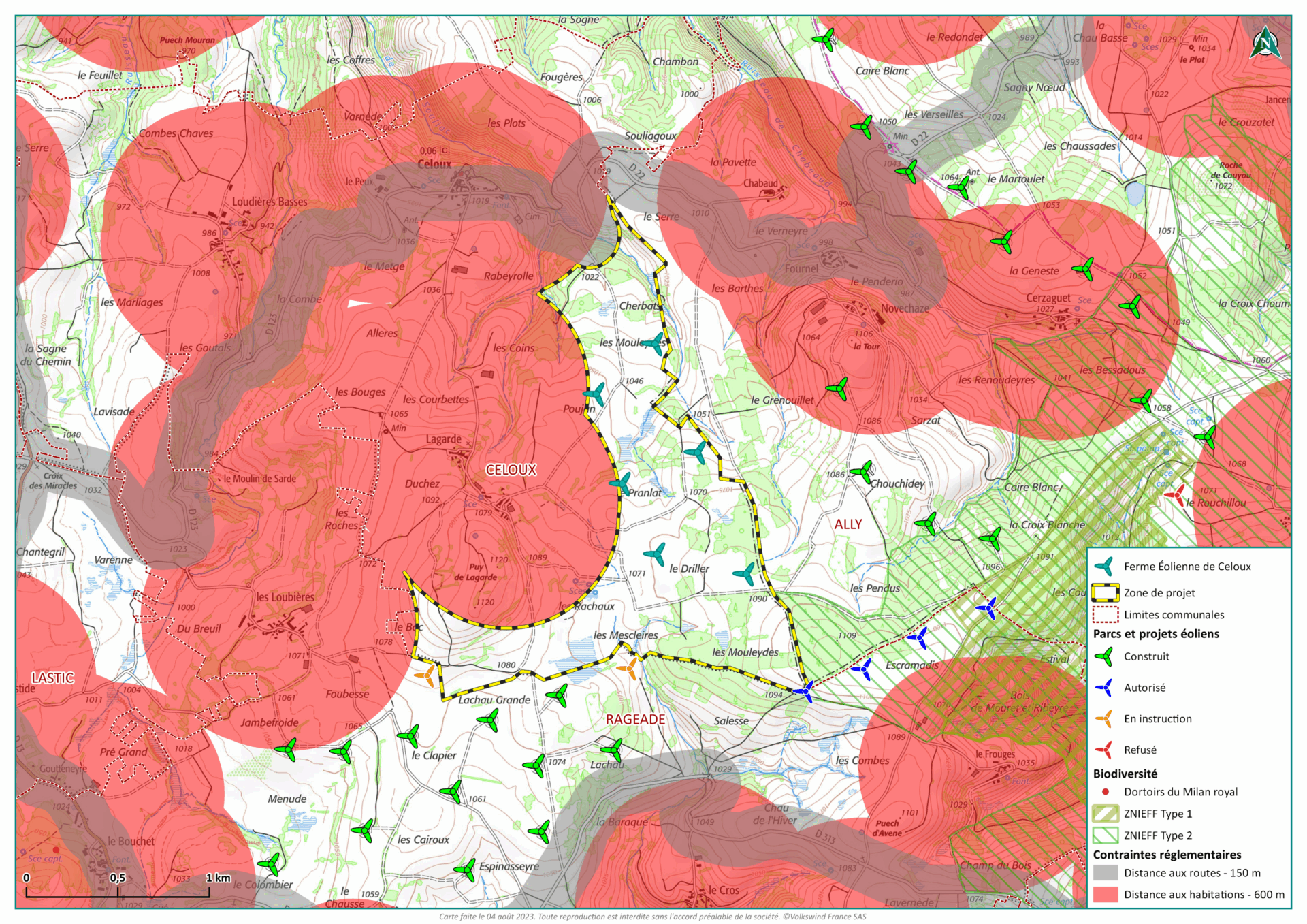 carte des contraintes